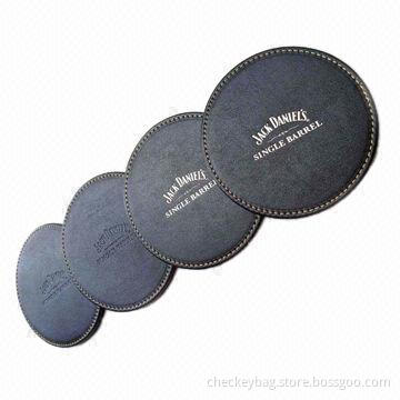 Leather coaster